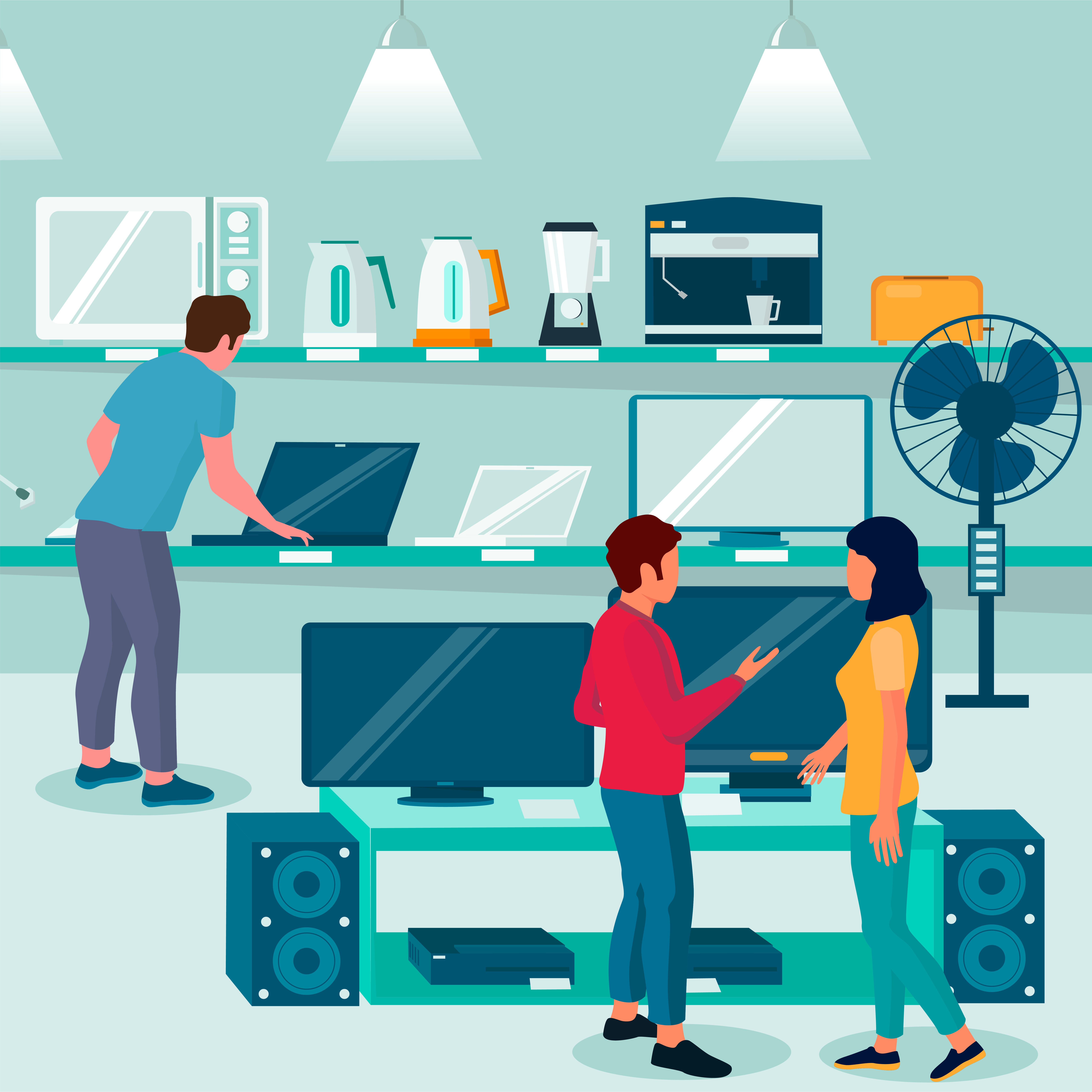 electronics store